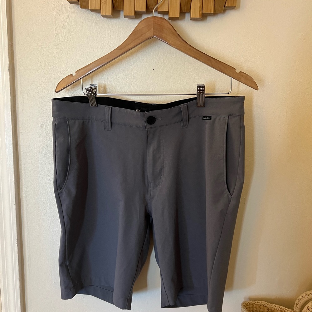 Travis Mathew Charcoal Flat Front Shorts